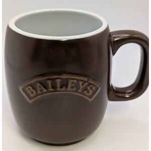 Houston Harvest Baileys Coffee Mug Cup #2061 12 oz Brown/White Interior